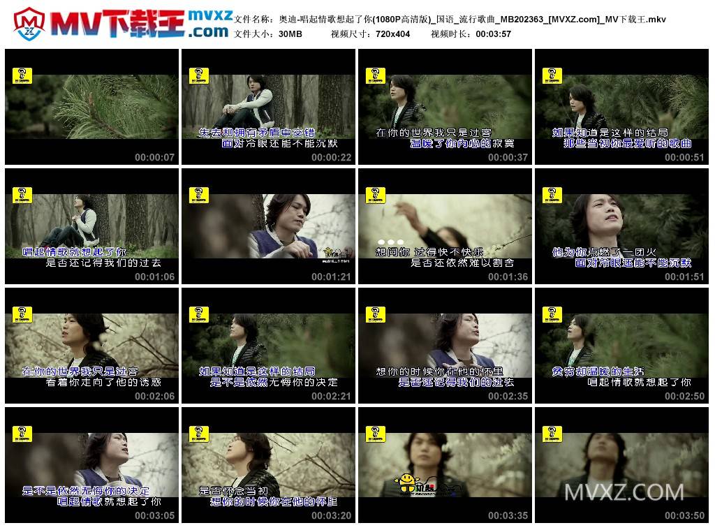 奥迪-唱起情歌想起了你(1080P高清版)_国语_流行歌曲_MB202363